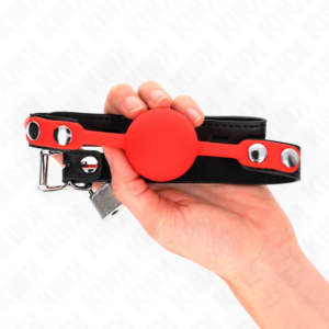 Kink Collar & Gag-Ball Gag in Silicone 4 cm con lucchetto 60 X 2 cm 7 Kink Collar & Gag-Ball Gag in Silicone 4 cm con lucchetto 60 X 2 cm · Bondage & Manette (imaginea 3)