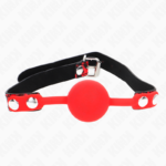 Kink Collar & Gag-Gag con Sfera di Silicone 4 cm Model 2 60 X 2 cm · Bondage & Manette