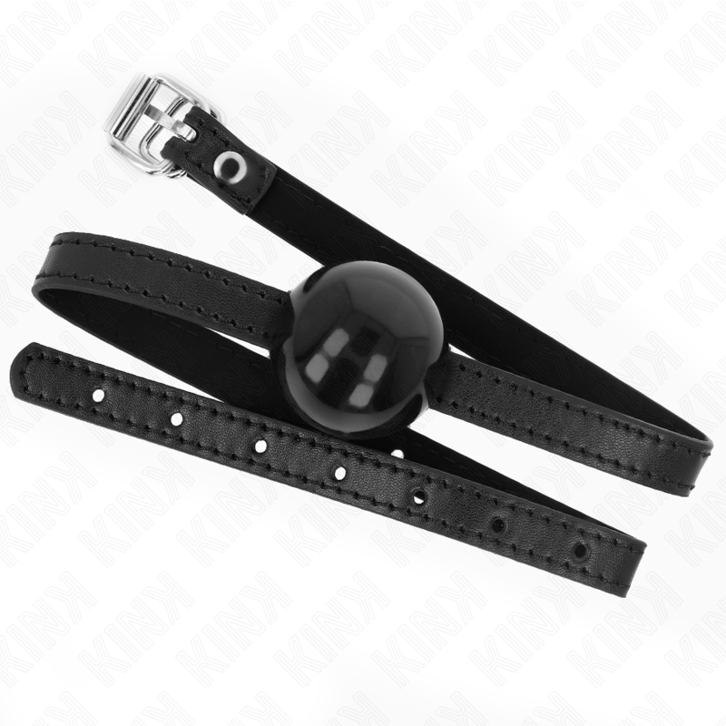 Kink Collar & Gag-Gag con Sfera Solida Nera 4 cm, Cintura 65 X 1.5 cm 3 Kink Collar & Gag-Gag con Sfera Solida Nera 4 cm, Cintura 65 X 1.5 cm · Bondage & Manette (imaginea 3)
