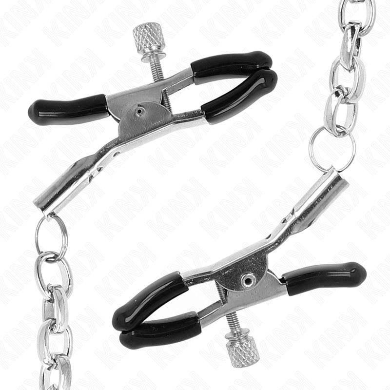 Kink Nipple Grip-Morsetti per capezzoli Catena Grosso 30 cm-Metal 3 Kink Nipple Grip-Morsetti per capezzoli Catena Grosso 30 cm-Metal · Accessori BDSM (imaginea 3)
