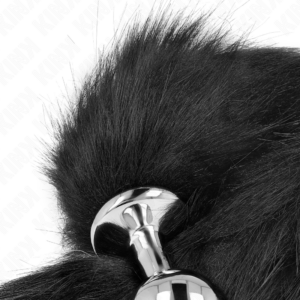 Kink Pleasure Plugs-Plug anale Size M 8 X 3.5 cm con Coda-Nero, Taglia M 7 Kink Pleasure Plugs-Plug anale Size M 8 X 3.5 cm con Coda-Nero, Taglia M · Accessori BDSM (imaginea 3)