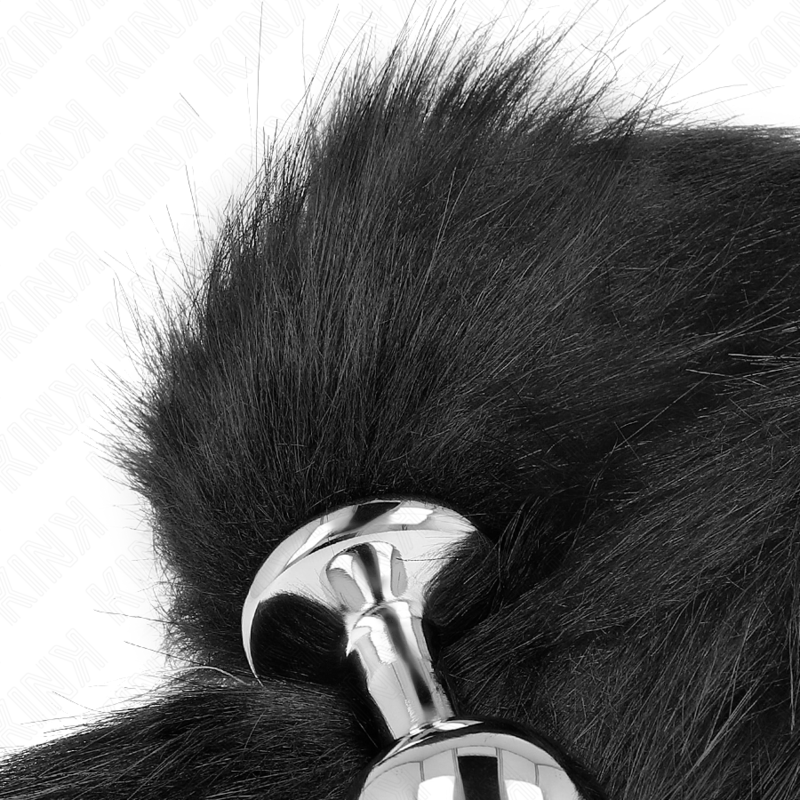 Kink Pleasure Plugs-Plug anale Size M 8 X 3.5 cm con Coda-Nero, Taglia M 3 Kink Pleasure Plugs-Plug anale Size M 8 X 3.5 cm con Coda-Nero, Taglia M · Accessori BDSM (imaginea 3)