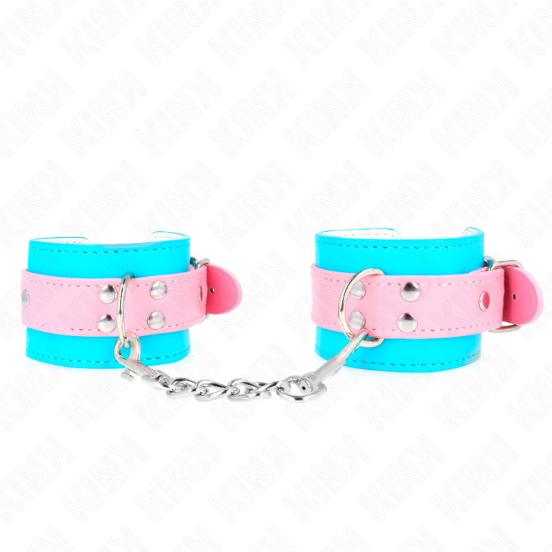 Kink Wrist Restraint-Cute Wrist Restraints Blue/Pink Adjustable · Bondage & Manette (immagine 2)