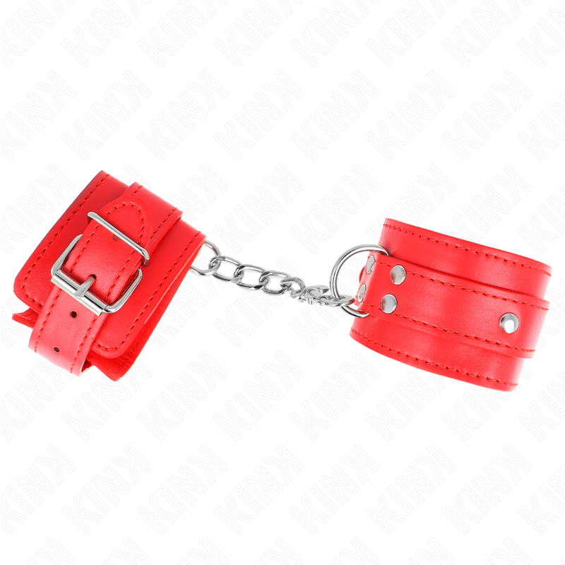 Kink Wrist Restraint-3 D-ring Maniglie per Polsini-Rosso 3 Kink Wrist Restraint-3 D-ring Maniglie per Polsini-Rosso · Bondage & Manette (imaginea 3)