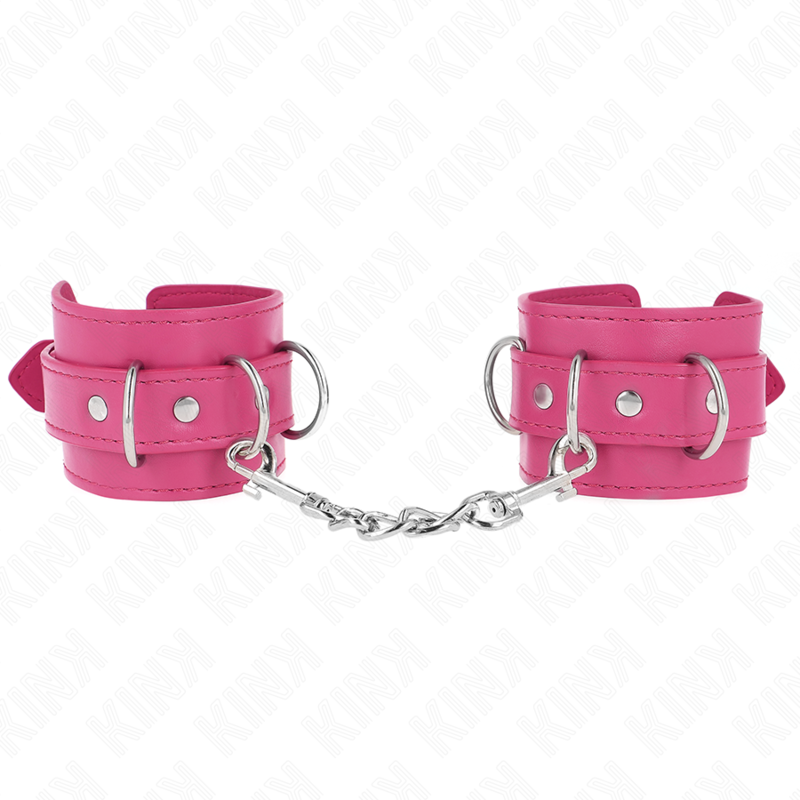 Kink Wrist Restraint-3 D-ring Maniglie per Polsini-Rosa 2 Kink Wrist Restraint-3 D-ring Maniglie per Polsini-Rosa · Bondage & Manette (immagine 2)