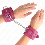 Kink Wrist Restraint-3 D-ring Maniglie per Polsini-Rosa · Bondage & Manette
