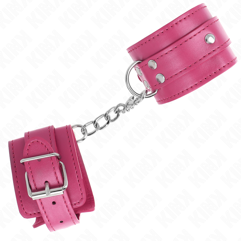 Kink Wrist Restraint-3 D-ring Maniglie per Polsini-Rosa 3 Kink Wrist Restraint-3 D-ring Maniglie per Polsini-Rosa · Bondage & Manette (immagine 3)