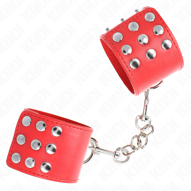 Kink Wrist Restraint-Manette per il polso con Snap Rosso · Bondage & Manette (immagine 3)