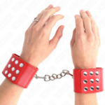 Kink Wrist Restraint-Manette per il polso con Snap Rosso · Bondage & Manette