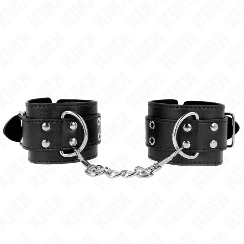 Kink Wrist Restraint-Manette a mano a due fibbie nere 2 Kink Wrist Restraint-Manette a mano a due fibbie nere · Bondage & Manette (imaginea 2)