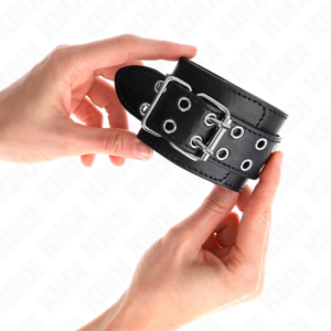 Kink Wrist Restraint-Manette a mano a due fibbie nere · Bondage & Manette (imaginea 4)