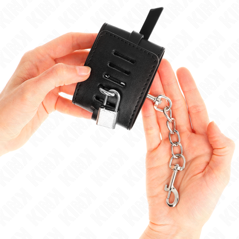 Kink Wrist Restraint-Deluxe Cătușe de Încheieturi cu Blocare · Bondage & Catuse (imaginea 4)