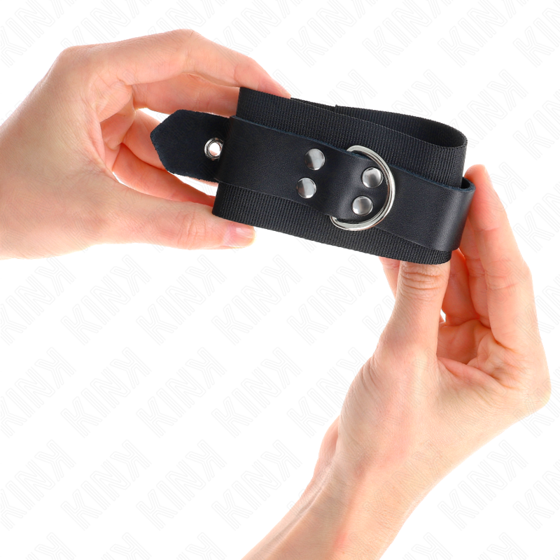 Kink Wrist Restraint-Nylon Wrist Restraints Nero con cinturino · Bondage & Manette (imaginea 4)