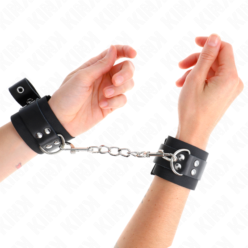 Kink Wrist Restraint-Nylon Wrist Restraints Nero con cinturino