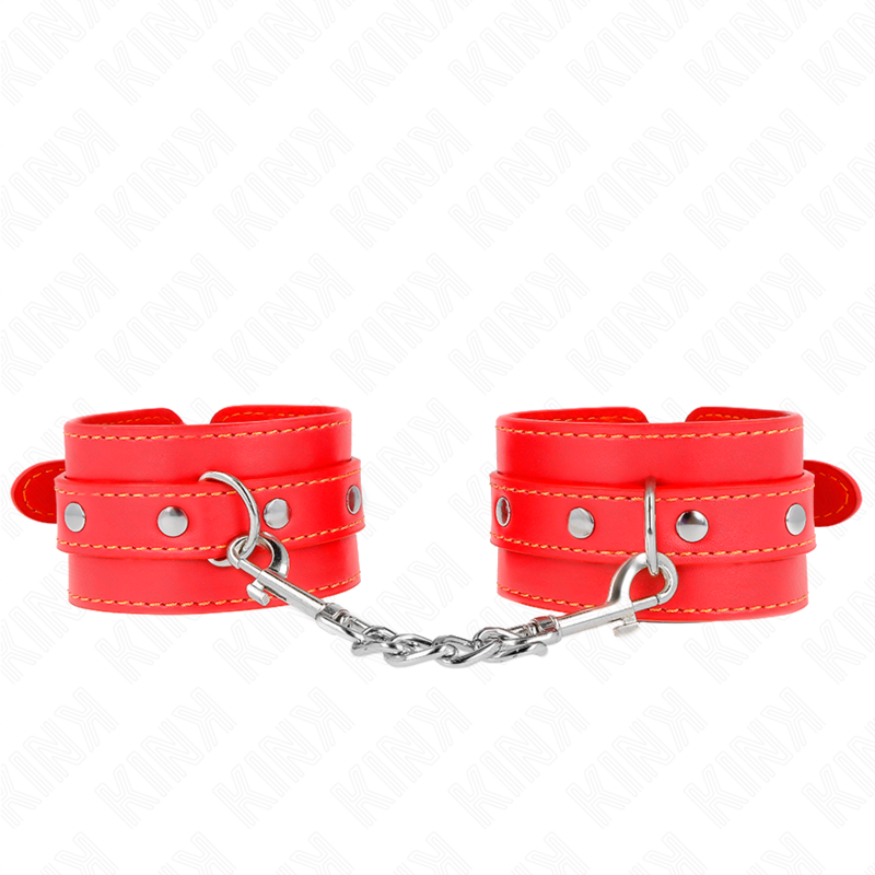 Kink Wrist Restraint-Polsini sottili per polsini rossi 2 Kink Wrist Restraint-Polsini sottili per polsini rossi · Bondage & Manette (imaginea 2)