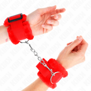 Kink Wrist Restraint-Polsini imbottiti con Rosso