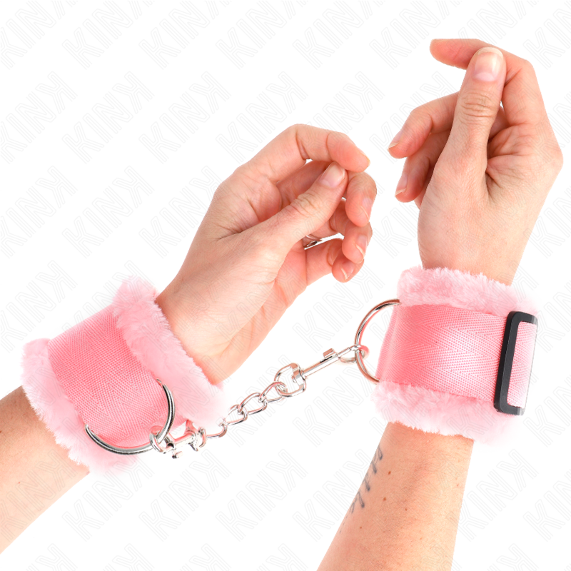 Kink Wrist Restraint-Polsini imbottiti con Rosa