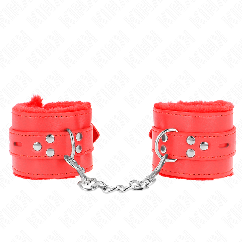 Kink Wrist Restraint-Polsini imbottiti con Rosso 2 Kink Wrist Restraint-Polsini imbottiti con Rosso · Bondage & Manette (imaginea 2)