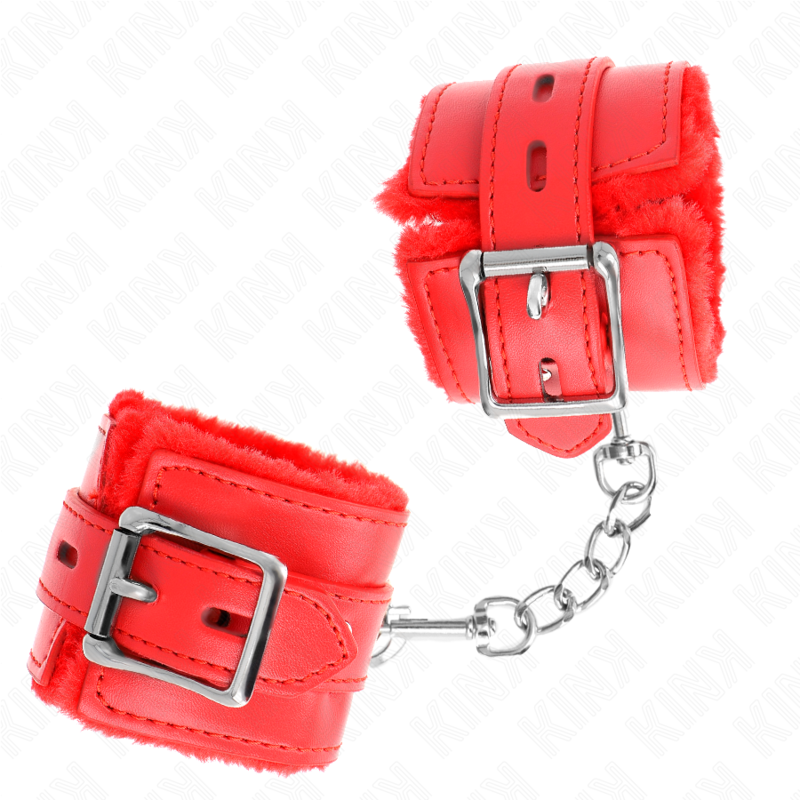 Kink Wrist Restraint-Polsini imbottiti con Rosso 3 Kink Wrist Restraint-Polsini imbottiti con Rosso · Bondage & Manette (imaginea 3)