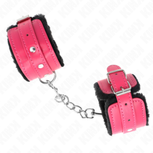 Kink Wrist Restraint-Polsini imbottiti con Nero, Rosa 7 Kink Wrist Restraint-Polsini imbottiti con Nero, Rosa · Bondage & Manette (imaginea 3)