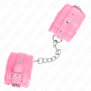 Kink Wrist Restraint-Premium Manchete Căptușite cu Blană Roz · Bondage & Catuse (imaginea 3)