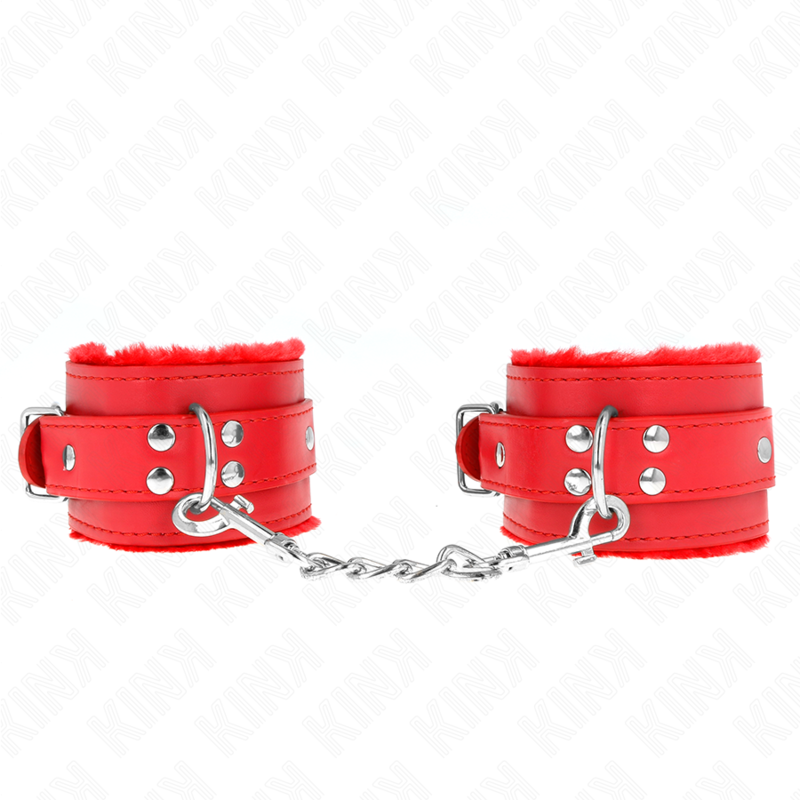 Kink Wrist Restraint-Polsini imbottiti con Rosso 2 Kink Wrist Restraint-Polsini imbottiti con Rosso · Bondage & Manette (imaginea 2)