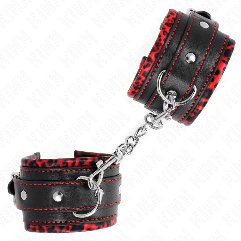Kink Wrist Restraint-Manette per polsini imbottite con Rosso, Nero 3 Kink Wrist Restraint-Manette per polsini imbottite con Rosso, Nero · Bondage & Manette (imaginea 3)