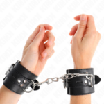Kink Wrist Restraint-Manette da polso nere con cinturino Nera · Bondage & Manette