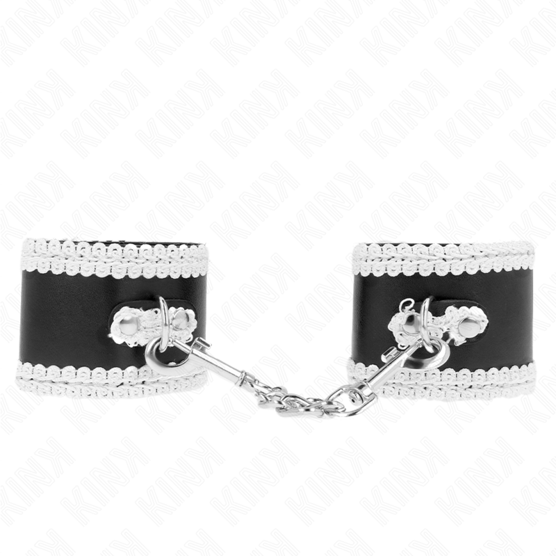 Kink Wrist Restraint-Polsini per polsini neri con pizzo 2 Kink Wrist Restraint-Polsini per polsini neri con pizzo · Bondage & Manette (imaginea 2)