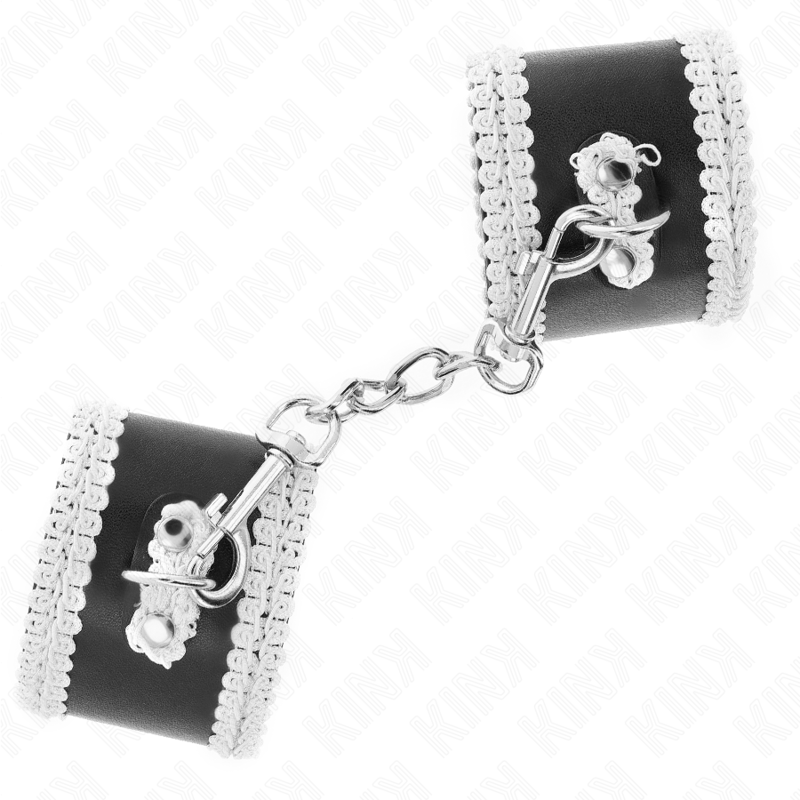 Kink Wrist Restraint-Polsini per polsini neri con pizzo 3 Kink Wrist Restraint-Polsini per polsini neri con pizzo · Bondage & Manette (imaginea 3)