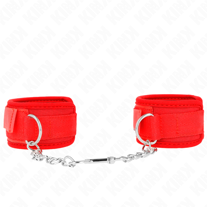 Kink Wrist Restraint-Manette in neoprene per polsini Rosso 42 X 2 Kink Wrist Restraint-Manette in neoprene per polsini Rosso 42 X · Bondage & Manette (imaginea 2)