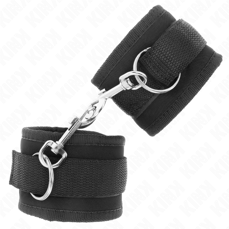 Kink Wrist Restraint-Manette da polso Nylon Hook&loop Nero · Bondage & Manette (immagine 3)