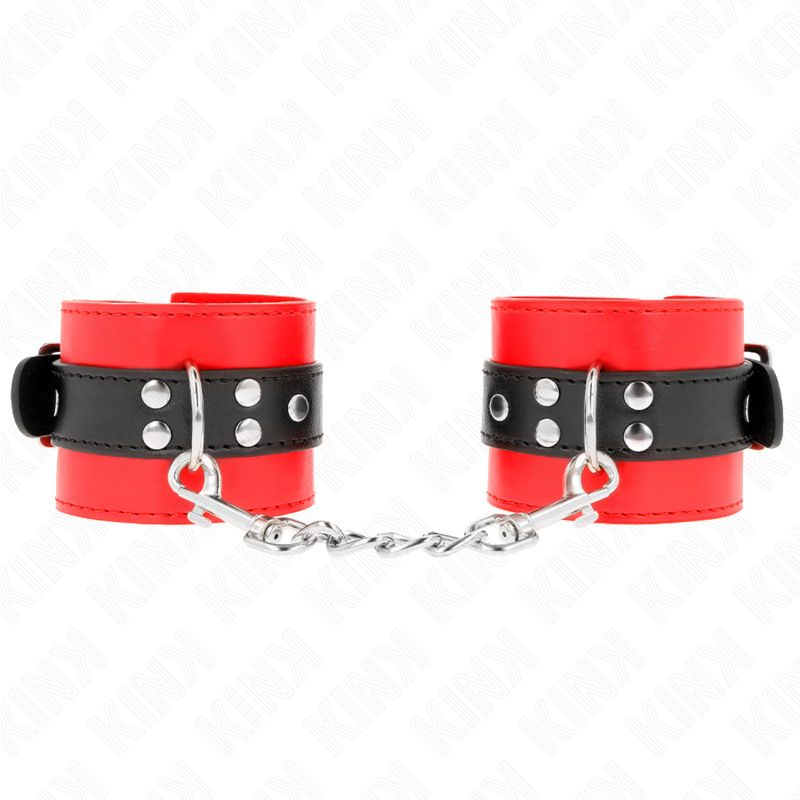 Kink Wrist Restraint-Polsini rossi con cinturino 2 Kink Wrist Restraint-Polsini rossi con cinturino · Bondage & Manette (imaginea 2)