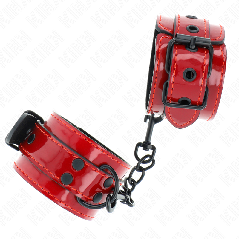 Kink Wrist Restraint-Polsini per polsini Rosso Chiuso 23 X 3 Kink Wrist Restraint-Polsini per polsini Rosso Chiuso 23 X · Bondage & Manette (imaginea 3)