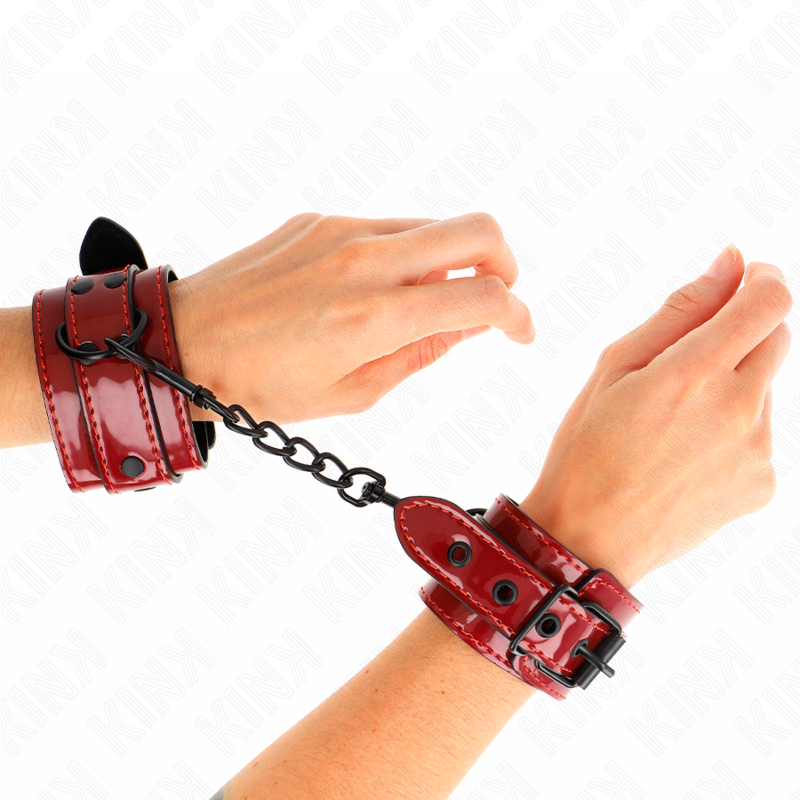 Kink Wrist Restraint-Polsini per polsini Rosso Chiuso 23 X 1 Kink Wrist Restraint-Polsini per polsini Rosso Chiuso 23 X · Bondage & Manette