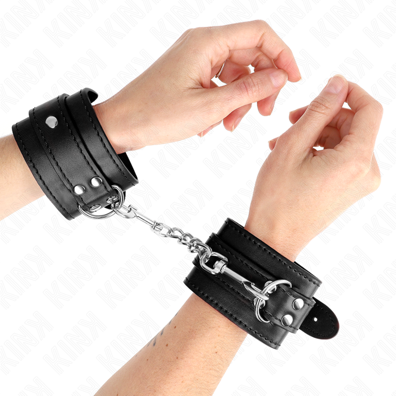 Kink Wrist Restraint-Manette Semplici per Polsini Neri · Bondage & Manette