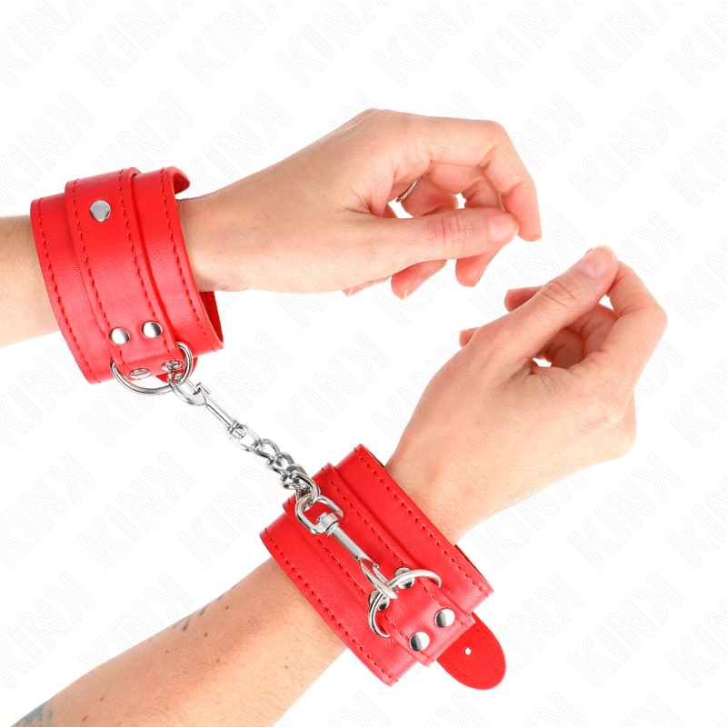 Kink Wrist Restraint-Manette Semplici per Polsini Rossi 1 Kink Wrist Restraint-Manette Semplici per Polsini Rossi · Bondage & Manette
