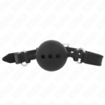 Kink Collar & Gag-Morsetto Full in Silicone 55 X 2 cm con Palla 4.5 cm · Bondage & Manette