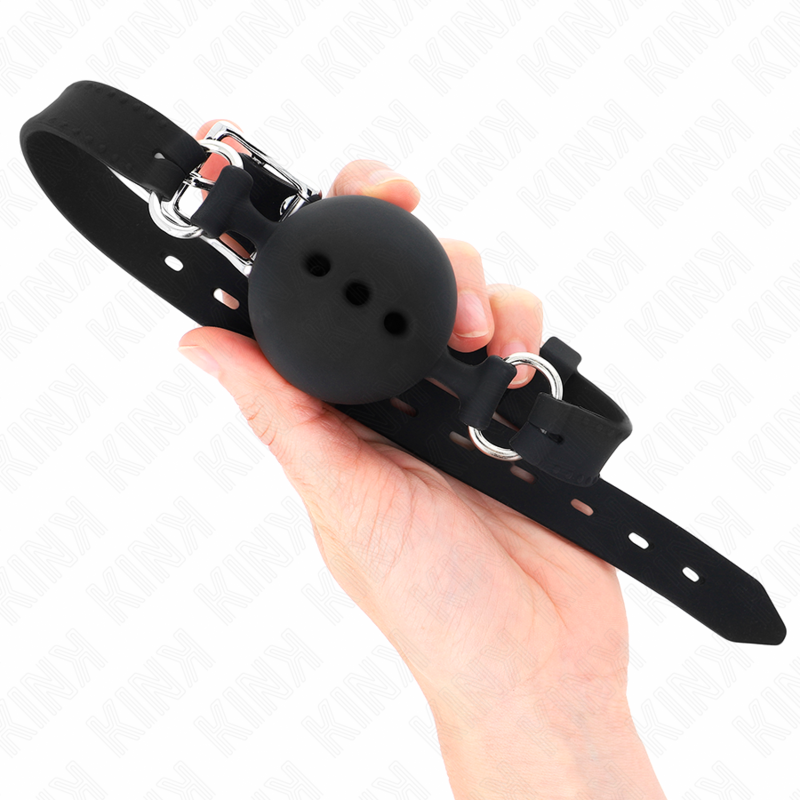 Kink Collar & Gag-Morsetto Full in Silicone 55 X 2 cm con Palla 4.5 cm 3 Kink Collar & Gag-Morsetto Full in Silicone 55 X 2 cm con Palla 4.5 cm · Bondage & Manette (immagine 3)