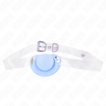 Kink Collar & Gag-Gag a forma di ciuccio Blu Aperto 5.5 X · Bondage & Manette