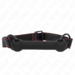 Kink Collar & Gag-Bone Gag con Cinturino Imitazione Pelle Nero · Bondage & Manette