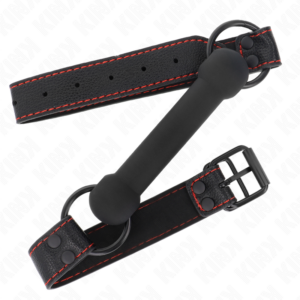 Kink Collar & Gag-Bone Gag con Cinturino Imitazione Pelle Nero 7 Kink Collar & Gag-Bone Gag con Cinturino Imitazione Pelle Nero · Bondage & Manette (imaginea 3)