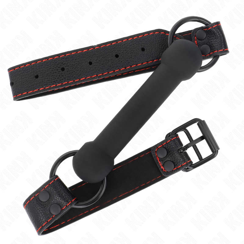 Kink Collar & Gag-Bone Gag con Cinturino Imitazione Pelle Nero 3 Kink Collar & Gag-Bone Gag con Cinturino Imitazione Pelle Nero · Bondage & Manette (imaginea 3)