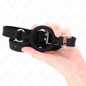 Kink Collar & Gag-Silicone O-ring 5 cm Gag 56 cm · Bondage & Manette (imaginea 3)