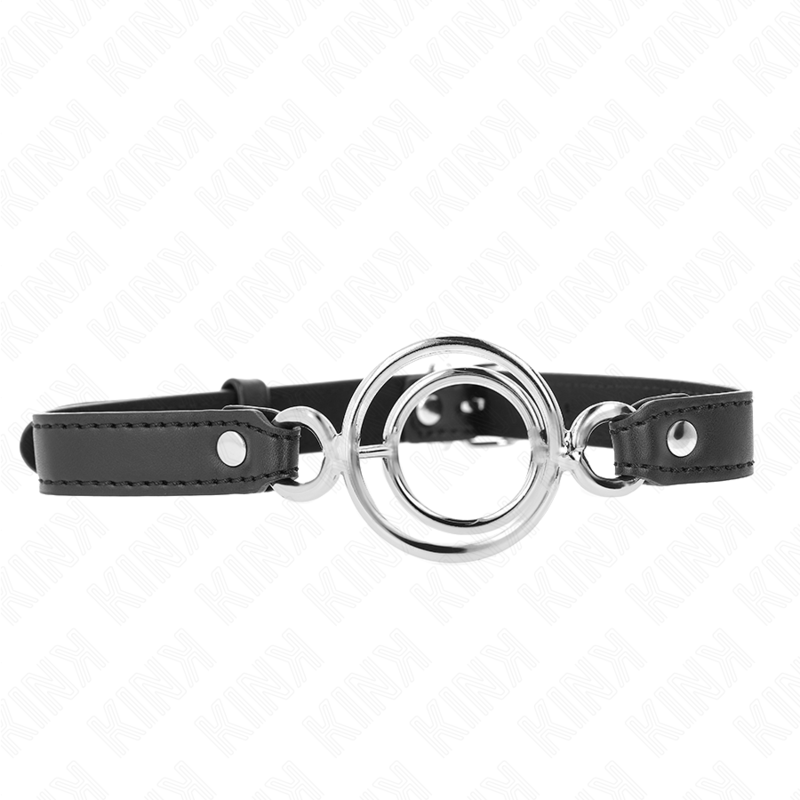 Kink Collar & Gag-Gag con Multiple O-rings 5 cm, Nero, 63 X 2.5 cm 1 Kink Collar & Gag-Gag con Multiple O-rings 5 cm, Nero, 63 X 2.5 cm · Bondage & Manette