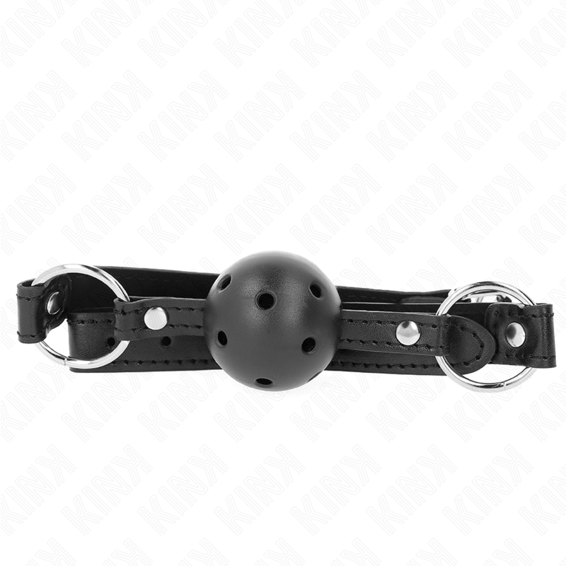 Kink Collar & Gag-Gag Palla Nera 4.5 cm Modello 1 63.5 X 2 cm 1 Kink Collar & Gag-Gag Palla Nera 4.5 cm Modello 1 63.5 X 2 cm · Bondage & Manette