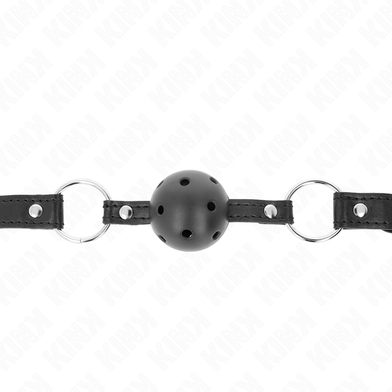 Kink Collar & Gag-Gag Palla Nera 4.5 cm Modello 1 63.5 X 2 cm 3 Kink Collar & Gag-Gag Palla Nera 4.5 cm Modello 1 63.5 X 2 cm · Bondage & Manette (imaginea 3)