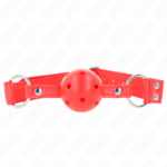 Kink Collar & Gag-Morsetto completo a sfera, vuoto Rossa 62 X · Bondage & Manette