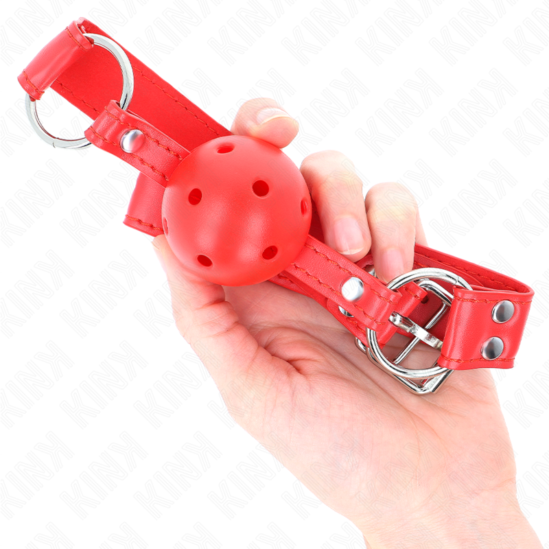 Kink Collar & Gag-Morsetto completo a sfera, vuoto Rossa 62 X 4 Kink Collar & Gag-Morsetto completo a sfera, vuoto Rossa 62 X · Bondage & Manette (immagine 4)