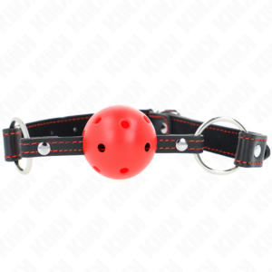 Kink Collar & Gag-Gag a Sfera Rossa Modello 2 65 X 2.5 cm · Bondage & Manette